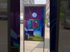 double sided window lcd display testing under direct sunlight
