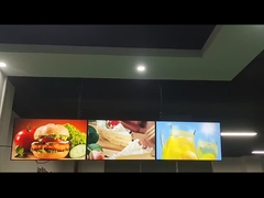700nits FHD Indoor Digital Menu Board For Fast Food Advertising