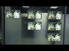 21.5 Inch Single-sided hanging window display 2000cd/M2 Brightness Full Hd Digital Signage Lcd