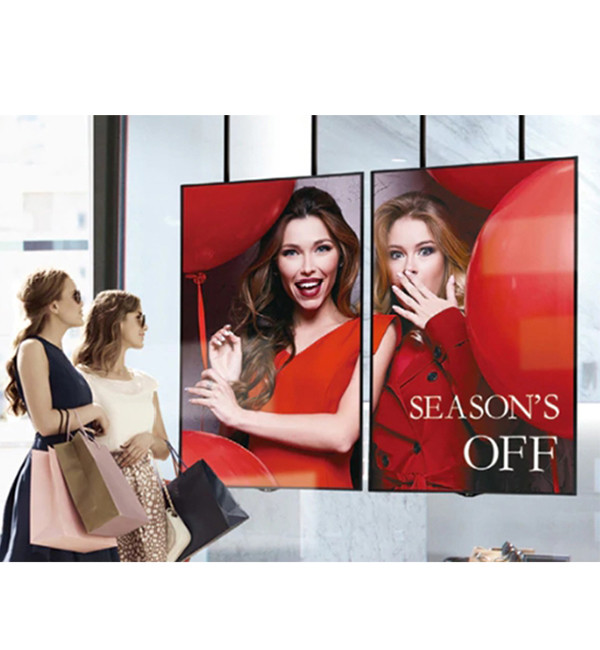 55 Inch Window Lcd Display Touch Screen Shop Storefront Window Display