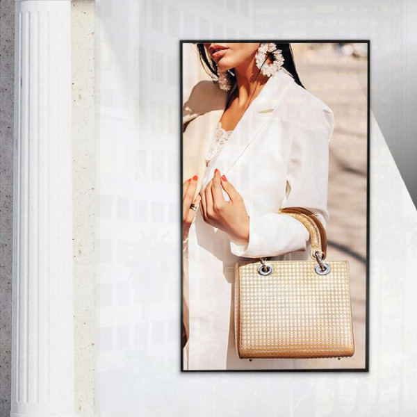 55inch Store Window Lcd Display Outdoor Window Facing Signage