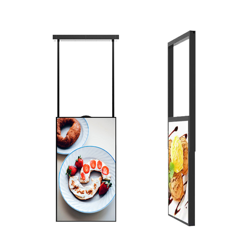 Indoor Retail Store Window Double Sided LCD Display Screen For Advertising Push