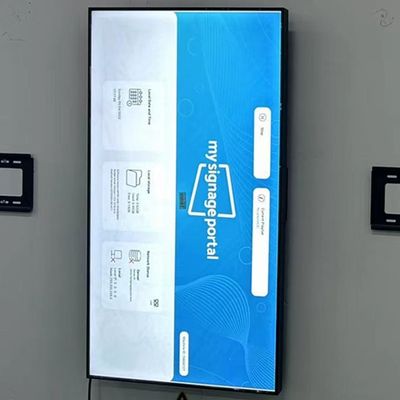 75 Inch Wall Mounted Digital Advertising Screen Display 3500nit 3840x2160