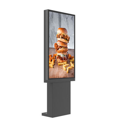 55 Inch Outdoor Digital Menu Boards Drive Thru For Fast Food Restaurants Full HD Monitor 3000nits