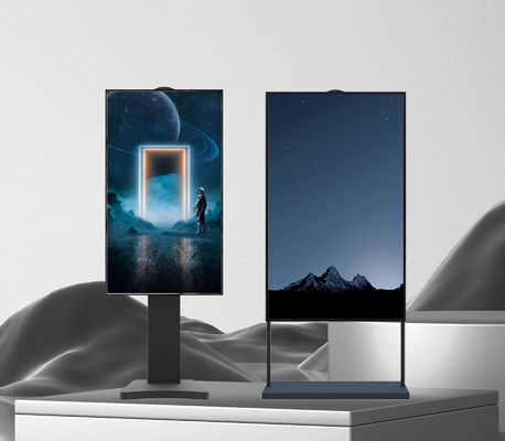 55 Inch 3000 Nits Exterior Lcd Displays Floor Stand Advertising Tft