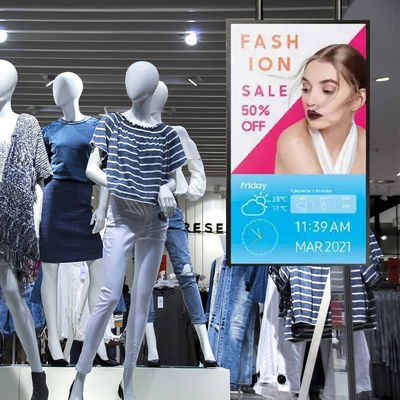 43 Inch Tft Lcd Screen Vesa Standard Digital Signage Window Facing Display Advertising For Business