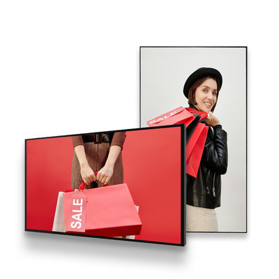 Commercial LCD Screen Advertising Player 55inch Wall Mount Media Player Digital Signage
