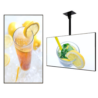Ultra Narrow LCD Advertising Display Module Digital Menu Boards For Restaurants