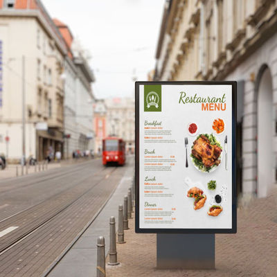 55 Inch 3000nits Outdoor Digital Menu Boards Drive Thru For Restaurants Full HD Monitor IP65 series maintenance-free