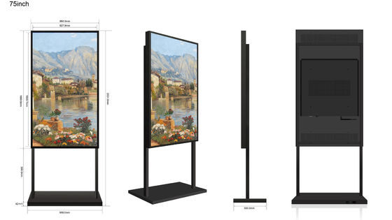 75 Inch Window Lcd Display Ultra Hd 2500-5000nits