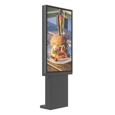 65 inch High Brightness Weatherproof Outdoor Drive Thru Menu Board with floorstanding base