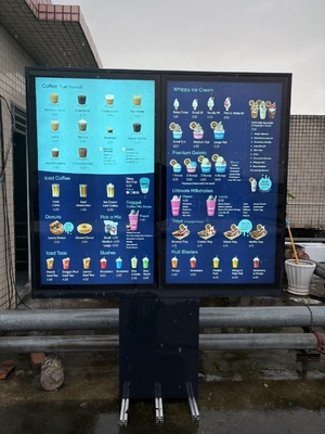 65 Inch 3500nits UHD Outdoor Drive Thru Menu Board