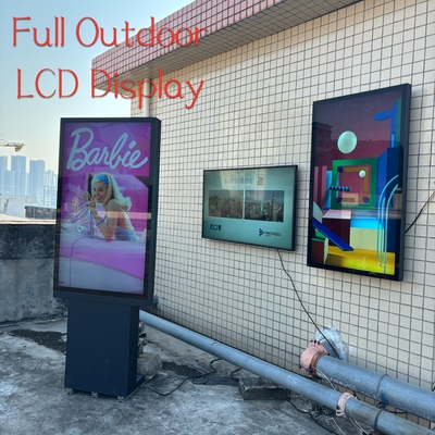 49 inch 2500nits Outdoor Waterproof LCD Display For Restaurant Advertising IP66 series maintenance-free