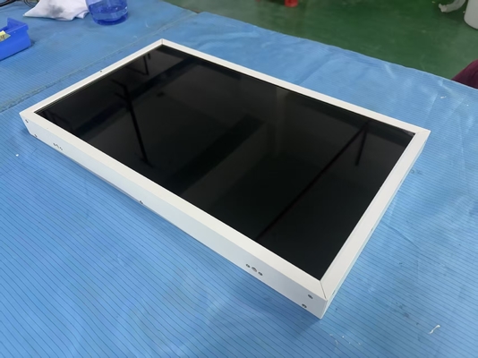 21.5 Inch FHD 2000nits roof hanging single side window display for restaurant shop